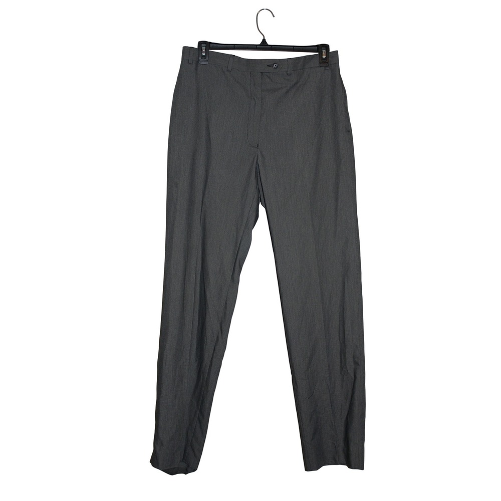 Ralph Lauren Men's Dress Pants Charcoal Gray Herringbone Pleated‎ Size 36W x 34L